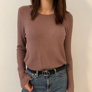 Truly Madly Deeply purple round-neck top